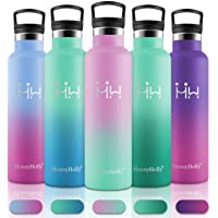 HoneyHolly Botella de Agua Acero Inoxidable sin BPA 350ml- Aislamiento de Vacío de Doble Pared- Botellas Frío-Caliente…